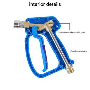 Pistolet à eau Power Spray Adaptateur 5 buses pour Karchers/Nilfisk/<span class=keywords><strong>Lavor</strong></span>/Parkside/Bosch Kit de nettoyage de voiture Outils de nettoyage de voiture - Product Image 4