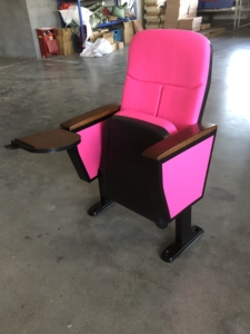 Nueva Silla Plegable Resistente de Color Rosa para Iglesia, Cine, Teatro, Sala de Conferencias, Auditorio - Product Image 2