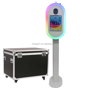 Photomaton ovale itinérant 2026, dernier modèle, avec coque et support pour iPad 12,9 pouces, avec imprimante pour événements et fêtes 360 - Product Image 5