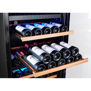 Étagères Refroidisseurs à vin Refroidisseur de cave à vin Fonction de refroidisseur de bouteille de vin avec coulissant en bois de hêtre en acier inoxydable Nouveau pour le bureau ou Ba - Product Image 5