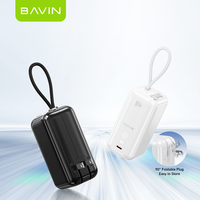 BAVIN Super All in One Portable PC1218S Prise EU UK US 10000mah 45W Powerbank avec câble de 60CM