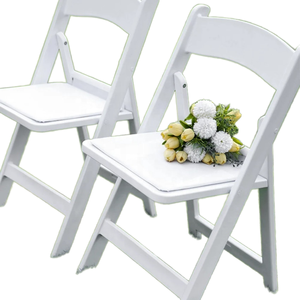 Modern White Resin PP Stackable <strong>Folding</strong> <strong>Chairs</strong> Hospital Commercial Portable Apartment Entry Living Room Workshop Garden Wedding - Product Image 1