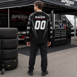 Maillot de motocross unisexe personnalisé à manches longues en mesh pour la course, haut de streetwear pour la moto - Product Image 6