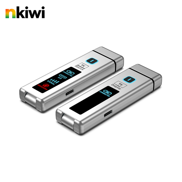 NKIWI Portable Folding Antenna Wireless Laptop Screen Mirroring Device for TV with 100m Range Aluminum Alloy
