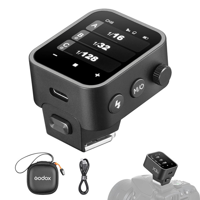 Godox X3 TTL Wireless Flash Trigger C/N/S/F/O Compatible for Canon for Nikon Fuji Olympus with TCM Conversion Metal Plastic