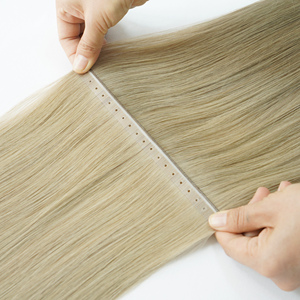 Extensions de cheveux chinois en gros, tissage papillon invisible, double tissage papillon, cheveux Remy foncés avec mèches - Product Image 3