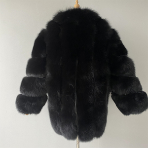 Servizio OEM Jxwatcher, Vendita Calda di Cappotti in Vera <span class=keywords><strong>Pelliccia</strong></span> di Volpe per <span class=keywords><strong>Donna</strong></span>, Personalizzabili, <span class=keywords><strong>Collo</strong></span> Tondo, Moda Invernale - Product Image 5