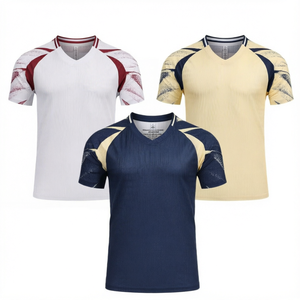 Camisetas de Fútbol Retro Personalizadas al por Mayor, Camisetas de Fútbol Vintage con Impresión por Transferencia de Calor OEM, 100% Poliéster, Unisex, para Equipos - Product Image 1