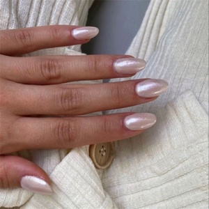 Instant Salon Mani Soak Off Gel American Capsule Half False <span class=keywords><strong>Nail</strong></span> Art artificiale Long <span class=keywords><strong>Tips</strong></span> Coffin