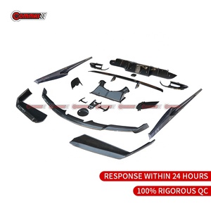 ชุดแต่งคาร์บอนไฟเบอร์แห้งคุณภาพเยี่ยมสไตล์โนวีสำหรับเฟอร์รารี่ 488 ประกอบด้วยลิ้นหน้า-หลัง สเกิร์ตข้าง สปอยเลอร์ - Product Image 5