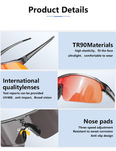 <span class=keywords><strong>Lunettes</strong></span> de sport polarisées UV400 KC07-15A <span class=keywords><strong>Lunettes</strong></span> de soleil de course pour femmes <span class=keywords><strong>Lunettes</strong></span> de pêche polarisées - Product Image 6