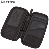 OEM Passeport organisateur portefeuille RFID étui Passeport et porte-billet sac Passeport voyage portefeuille Compact voyage document pochette sac