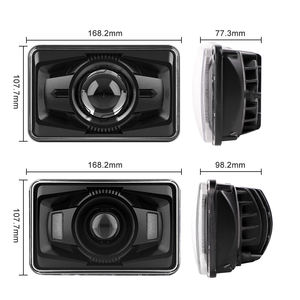 Phares à LED DOT Hi low 24v trucks 4x6 moto pour Peterbilt Kenworth, 79-86 <span class=keywords><strong>Ford</strong></span> Mustang,75-85 Cadillac Eldorado - Product Image 2