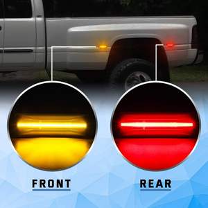 4pcs rõ ràng phía sau giường bên đánh dấu dually đèn cho 1994 2002 Dodge Ram 2500 3500 xe tải bánh xe bên chắn bùn đèn - Product Image 2