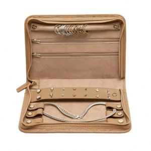 Estuche de viaje para joyas de nailon PU con cremallera, nuevo diseño de fábrica BSCI, estuche personalizado para pendientes, bolsa de almacenamiento de joyas portátil de lujo - Product Image 1