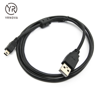 Kabel pengisi daya Cepat USB 2.0 pria ke USB mikro 5A jaket nilon pemisah Y kepala ganda untuk penggunaan komputer dan kamera