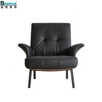 Canapé en cuir noir pour école, fauteuil en cuir, vente en gros de mobilier scolaire moderne en provenance de Chine