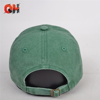Casquette de baseball personnalisée en sergé uni, style vintage vieilli, réglable, en coton lavé, type Dad Hat