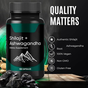 Capsule di Ashwagandha e Shilajit OEM, Integratori Alimentari Erboristici Puri Himalayani Biologici - Product Image 3