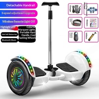 Trottinette Électrique FDFIT pour Enfants avec Guidon, Télécommande, Double Roue, Détection Corporelle, Cadre ABS Intelligent 7 et 10 Pouces