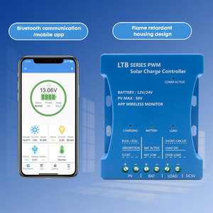 Y&amp;H 20A 12V/24V Bluetooth Solar <strong>Controller</strong> PV Max 50V LTB Series PWM Solar Charge <strong>Controller</strong> - Product Image 5