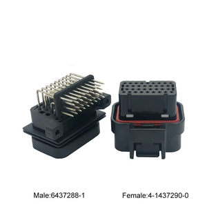 Connecteur étanche pour automobile, huile et gaz, femelle et mâle, <span class=keywords><strong>26</strong></span>, <span class=keywords><strong>34</strong></span>, 60 broches, TE AMP Tyco SUPERSEAL 1,0 MM, 3-1437290-7 4-1437290-0 - Product Image 3