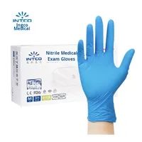 Gants jetables en PVC INTCO, antidérapants, sans poudre, manchette droite sous les doigts, sans silicone, pour clinique dentaire, transformation alimentaire