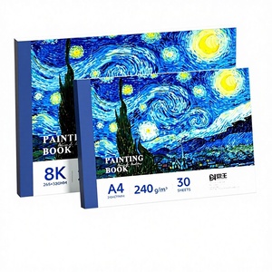 Carnet <span class=keywords><strong>de</strong></span> <span class=keywords><strong>dessin</strong></span> 8K A4 en carton épais blanc néerlandais pour étudiants et enfants, 30 feuilles, pour crayons et crayons <span class=keywords><strong>de</strong></span> couleur, rapide - Product Image 1