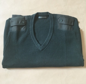 <b>Navy</b> Green Black Tactical Camping Sweaters Long Sleeves V Neck - Product Image 3