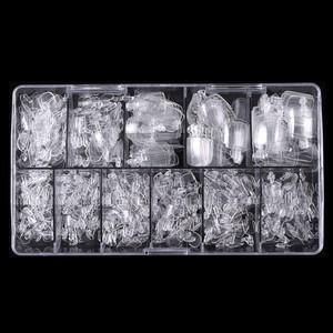 ZHI JIA 550 pièces Faux ongles d'orteils transparents, couleur naturelle, sans couture, pour la beauté des pieds, courts - Product Image 5