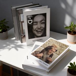 Juego de libros decorativos para mesa de café, Impresión de <span class=keywords><strong>libro</strong></span> de tapa dura, personalizado, en blanco Real, para Decoración - Product Image 1