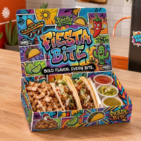 Boîte d'emballage alimentaire jetable en papier sulfurisé personnalisée Enten Packaging pour tacos et plateaux