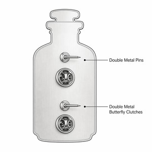 Pin de Esmalte Personalizado con Diseño de Botella de Poción de Boticario Vintage, Insignia de Joyería Médica Retro, Broche, Souvenir, Venta al por Mayor, Fábrica, OEM, ODM - Product Image 4