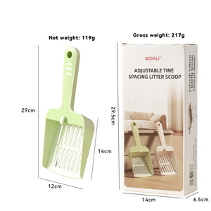 Verstelbare kattenbakschep Multifunctionele reinigingsschep voor tofu- en klontvormende kattenbakvulling - Product Image 3