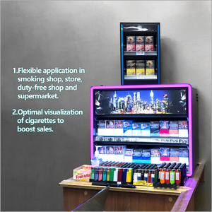 Exhibidor de Cigarrillos Pequeño con Múltiples Colores de Iluminación para Mostradores de Supermercados, Montaje en Pared - Product Image 2
