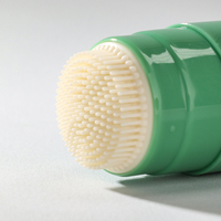 Nouveau design Bouteilles de lotion cosmétique en plastique de 30ml Conteneur vide de sérum de soin de la peau Emballage déodorant avec tête de brosse en silicone