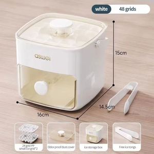 Food Grade Home Refrigerator Press Ice Compartment <b>Storage</b> Ice <b>Cube</b> Mold Tray Box Making Ice Ball Molds - Product Image 6