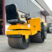 Matériel de construction : Mini-compacteur routier diesel 3, 4, 5, 6, 8 tonnes, rouleau compresseur autoporté pour asphalte avec pneus en caoutchouc
