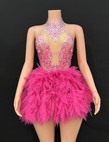 Bar DS coréen femmes Club discothèque rose diamant interactif Kpop Costume ensemble X006 Sexy danse chaude joint Gogo chats