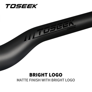 Manillares de <span class=keywords><strong>Bicicleta</strong></span> de <span class=keywords><strong>Montaña</strong></span> de Fibra de Carbono TOSEEK, Diámetro del Tubo de Dirección de 31,8 mm, Ancho de Abrazadera de 660/680/700/720/740/760 mm, Ergonómicos para XC AM - Product Image 6