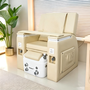 Équipement de salon de manucure haut de gamme, chaises de pédicure électriques inclinables, fauteuil de spa de luxe avec lavabo - Product Image 5