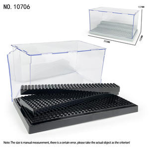 BLOCKMOC Transparent Showcase Dustproof Model 10706 Container <b>for</b> Display Case <b>Building</b> <b>Blocks</b> Storage Box - Product Image 4