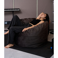 Canapé géant moderne en forme de pouf, grand pouf géant en mousse écrasée, canapé lounge moelleux pour hôtel et appartement