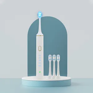 Sonic Electric Toothbrush Kit Lower Noise with UV light cleansing drying and Rinse Cup Dentists Recommend Wireless Charge