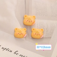 Mini Ours Mignon de Dessin Animé, Accessoires DIY pour Nail Art, Autocollants en Résine Portables, Kit de Barrettes et Bandeaux, Technique de Goutte d'Huile