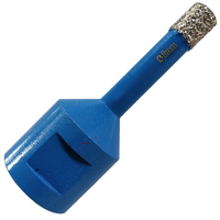 Foret diamanté Soliboss M14 60 mm, longueur totale 6-150 mm, brasé sous vide pour le perçage de la maçonnerie, des carreaux, du marbre et de la céramique