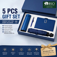 Coffret Cadeau d'Entreprise de Luxe Personnalisé 2026 avec Logo – Carnet et Stylo pour Hommes, Papeterie de Bureau