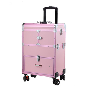 Fabriek Oplaadbare Tafel Make-Up Reizen Opslag <span class=keywords><strong>Trolley</strong></span> 4 Lade Rollen Grote Ruimte Nagel Werkstation Schoonheid Voor Nagel Met Verlichting - Product Image 1