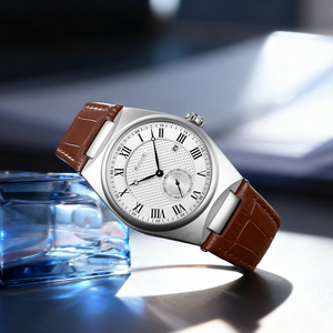 高品質高級メンズ腕時計、本革ストラップ、男性用カスタムロゴ腕時計、卸売SKMEI 9390モデル - Product Image 3
