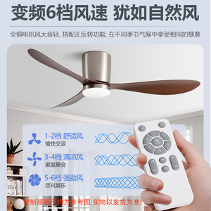 <b>Ceiling</b> <b>Fan</b> Light Fixed Blade LED 50000 Hours For Bedroom Living Room - Product Image 2